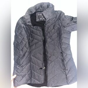 Nautica womens Charcoal Quilted Jacket